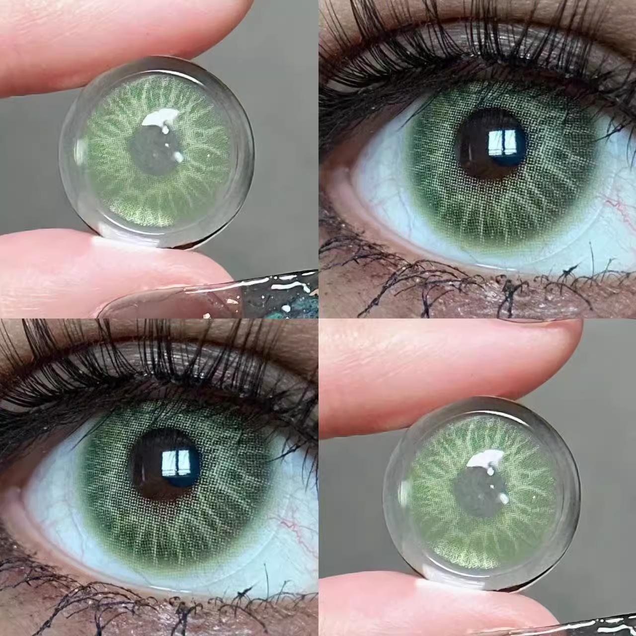 1pair Colored Contact Lenses Evileye Cat Pupil 14.2mm