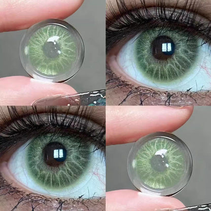 1pair Colored Contact Lenses Evileye Cat Pupil 14.2mm