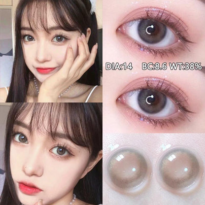 1 par de lentes de contato coloridas Bling Nano 14mm 