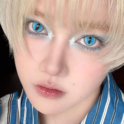 Graded 1pair Anime Ragdoll Cosplay Color Contact Lenses Cateye Pupil Softlens Halloween