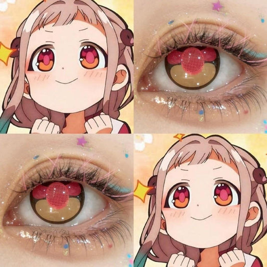 1pair Yashiro Nene Cosplay Colored Contact Lenses 12months