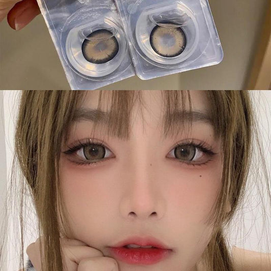 1pair Blush Girl Colored Contact Lenses Cosmetic Softlens 14.4mm