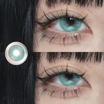 Isoralook 2pcs/1pair Watery Color Contact Lenses 14.5mm Softlens
