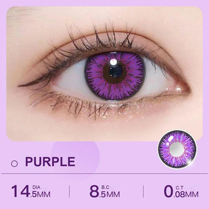 [COD] 1 par de lentes de contacto de colores para Halloween, cosplay, 14,4 mm