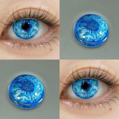 JeweLens 1pair Satoru Gojo Cosplay Blue Color Contact Lenses Jujutsu Kaisen Anime Softlens 14.5mm