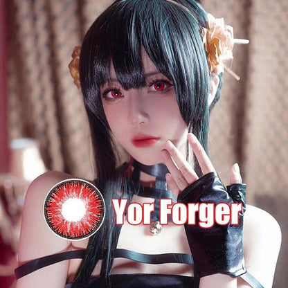 1pair Cosplay Color Contact Lenses Coloured Halloween Softlens Red Vampire Pupil 12months 1pair