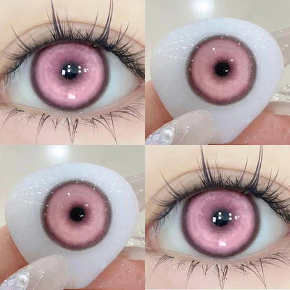 JeweLens Cosplay Color Contact Lenses Halloween Anime Softlens Koi White Silver Pupil