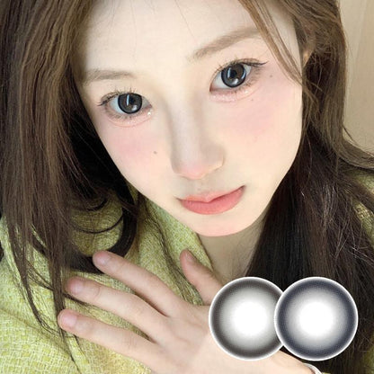 1pair Natural Blue Colored Contact Lenses 14.4mm Softlens 12months