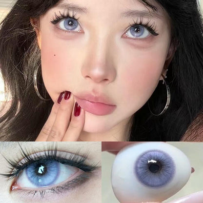 Isoralook 2pcs/1pair Watery Color Contact Lenses 14.5mm Softlens