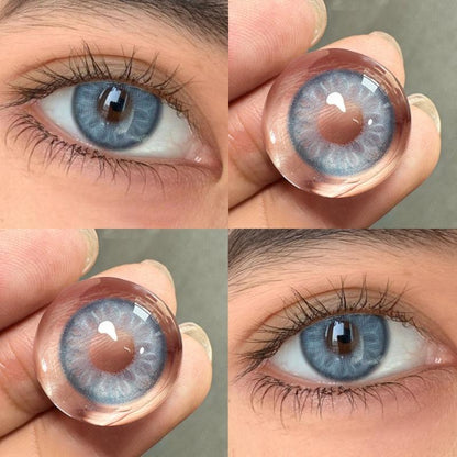 1pair Natural IceBlue Colored Contact Lenses