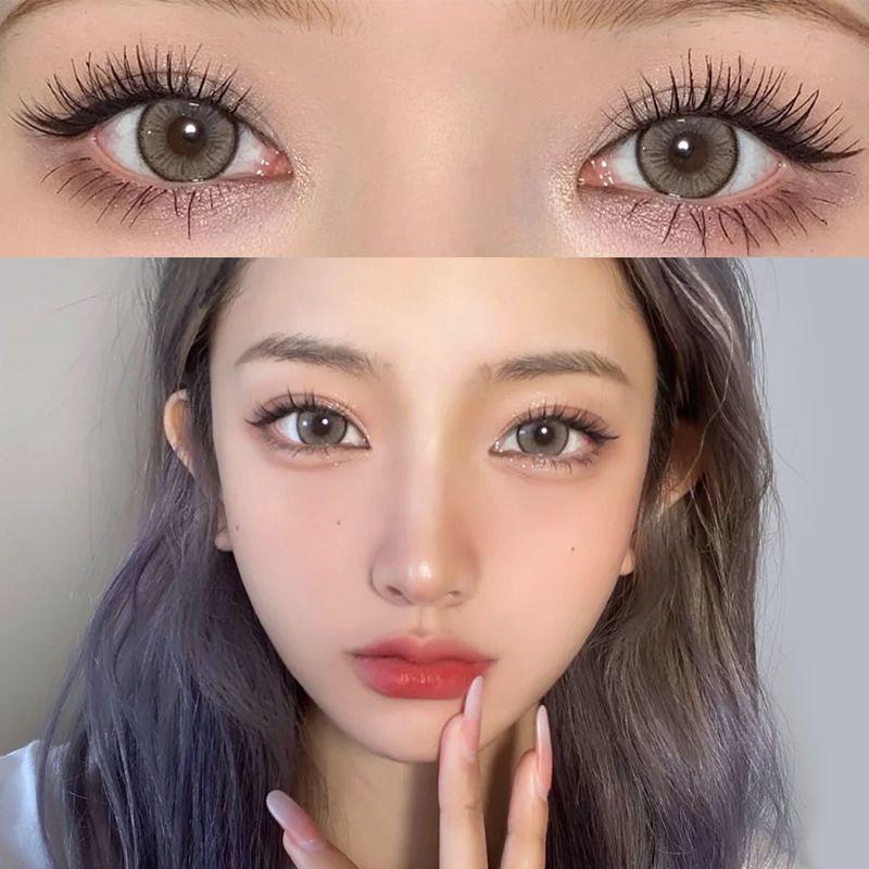 1pair JeweLens Smoky Hazel Blue Colored Contact Lenses 14.4mm