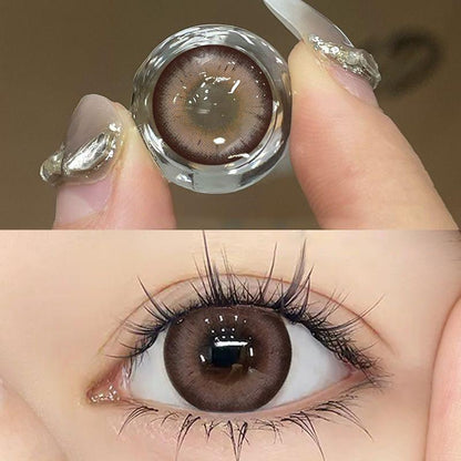 1pair Blush Girl Colored Contact Lenses Cosmetic Softlens 14.4mm