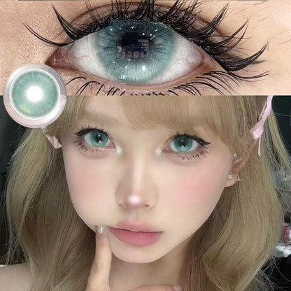Isoralook 2pcs/1pair Watery Color Contact Lenses 14.5mm Softlens