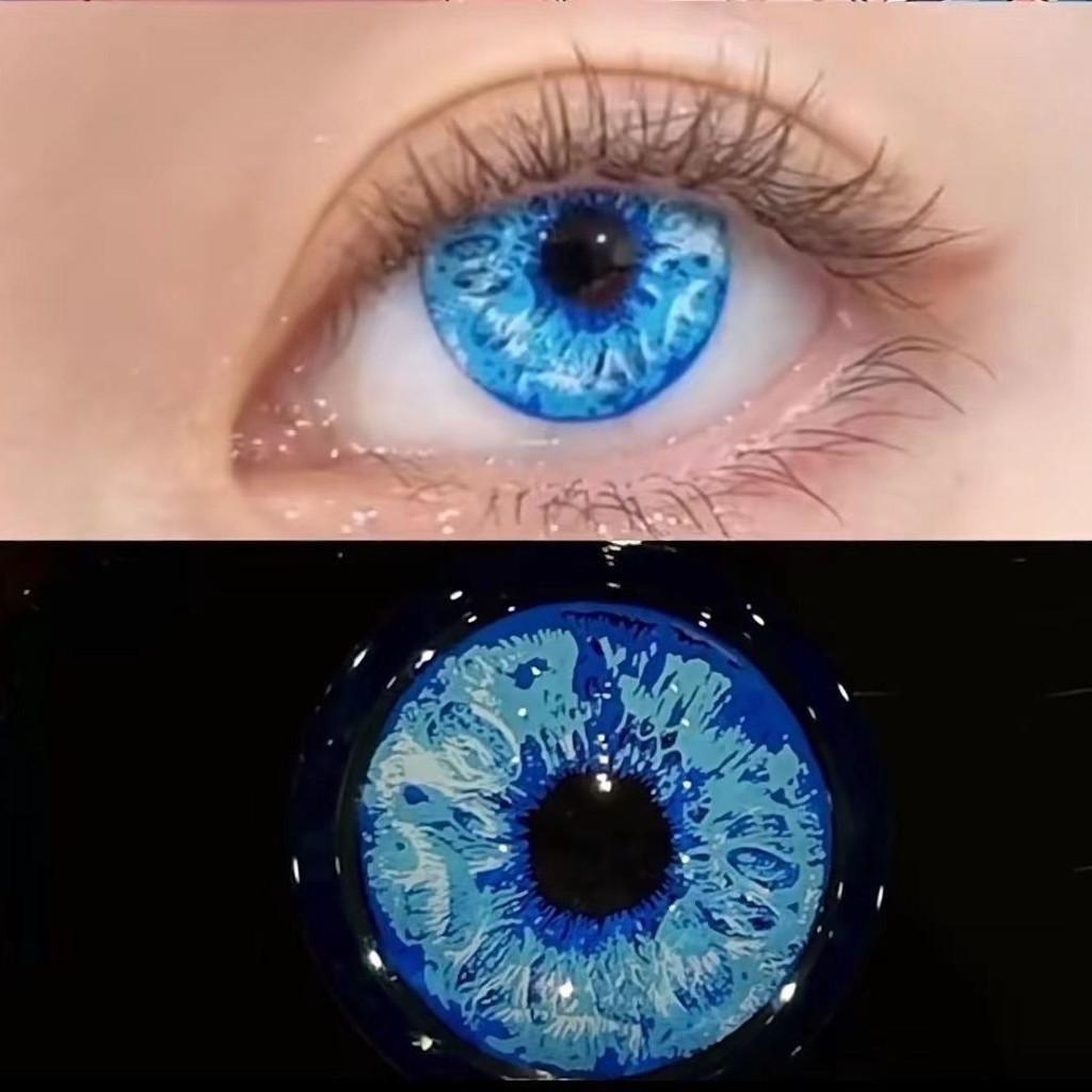 JeweLens 1pair Satoru Gojo Cosplay Blue Color Contact Lenses Jujutsu Kaisen Anime Softlens 14.5mm