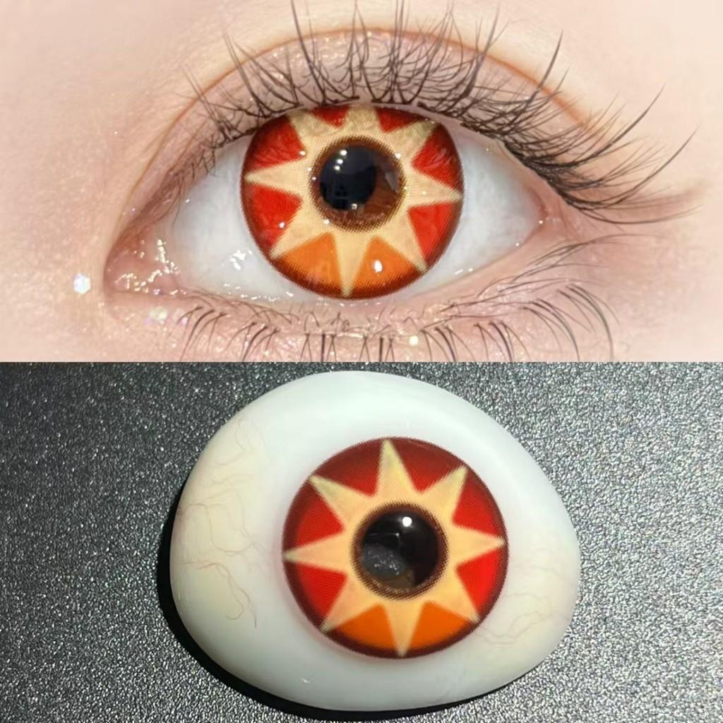 JeweLens 1 par Mavuika Cosplay Lentes de contato coloridas Genshin Anime Softlens 14,5 mm 