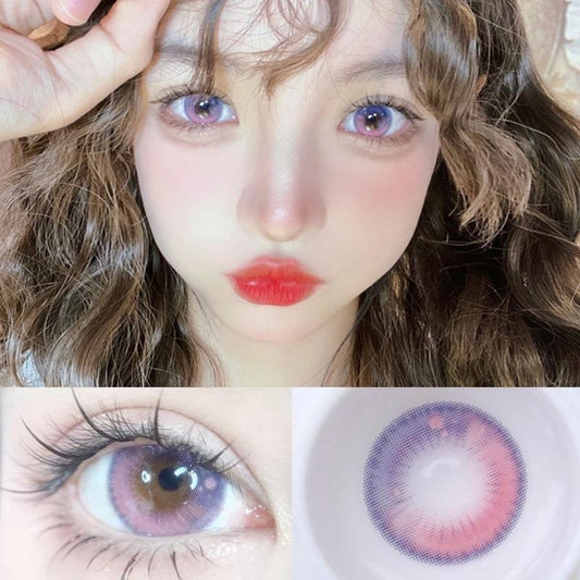 JeweLens Graded 2pcs/1par Cosplay Lentes de Contato Coloridas Anime Softlens Dream Pink Pupil