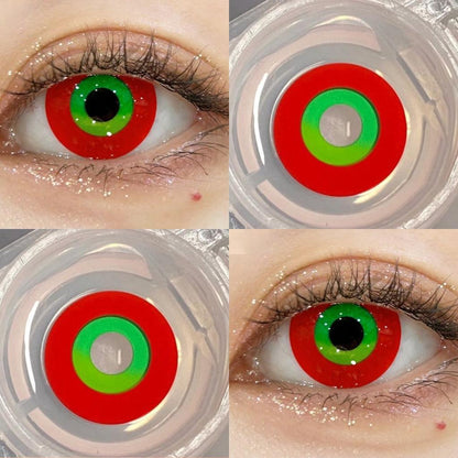 1pair Rebecca Cosplay Color Contact Lenses Halloween Contacts 12months