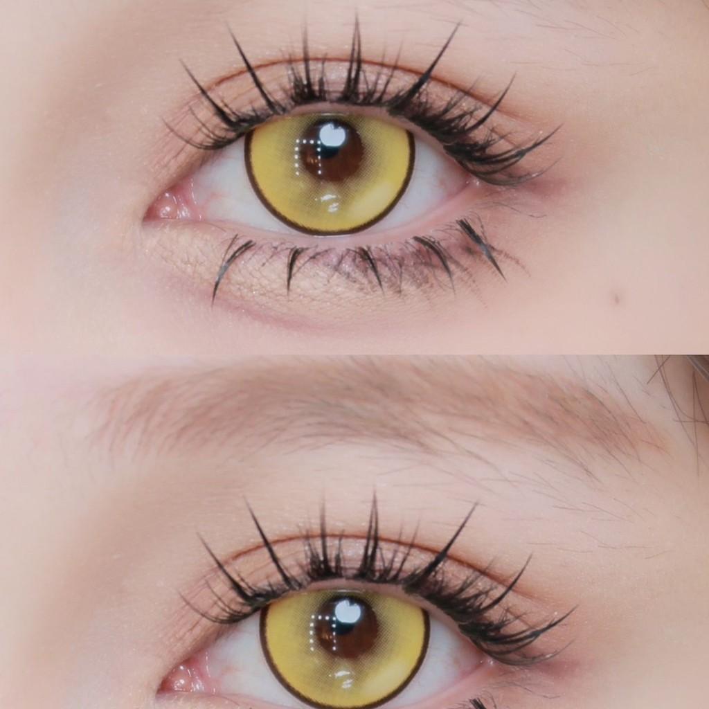 JeweLens Cosplay Color Contact Lenses Halloween Anime Softlens Koi Brown Yellow Pupil
