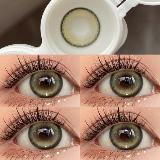 1pair Greenbrown Colored Contact Lenses SUGARPLUM