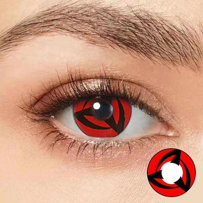 1pair Red Color Contact Lenses Naruto Uchiha Sharingan Itachi Sasuke Kakashi Madara Cosplay Anime Accessories