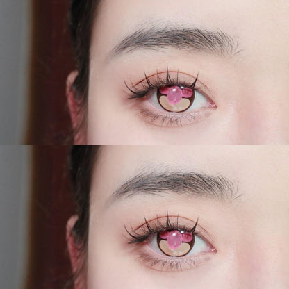 1pair Yashiro Nene Cosplay Colored Contact Lenses 12months