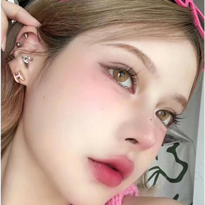 1pair Snake Queen Green Colored Contact Lenses 14.4mm